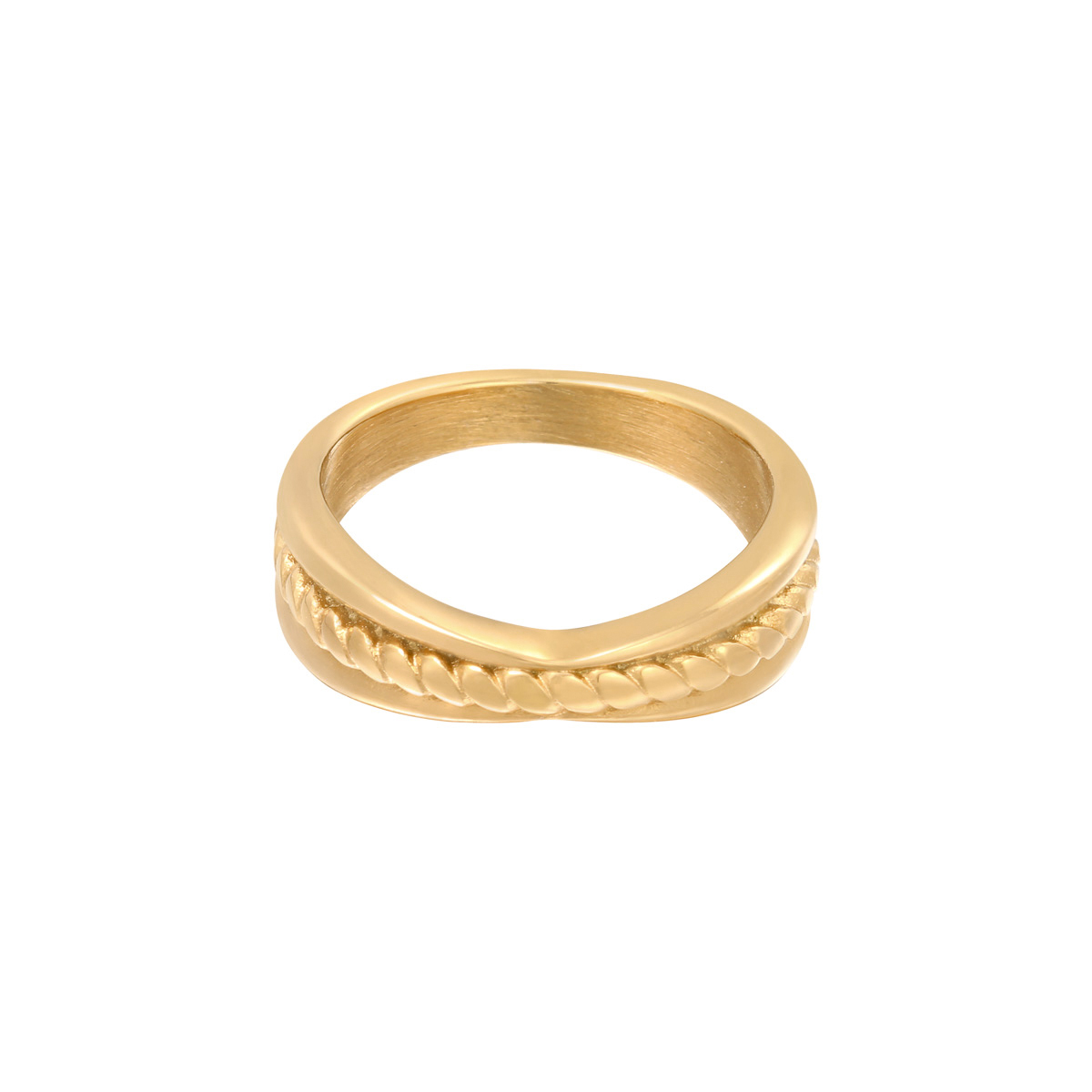 Gold / 16 / Ring Intertwine 