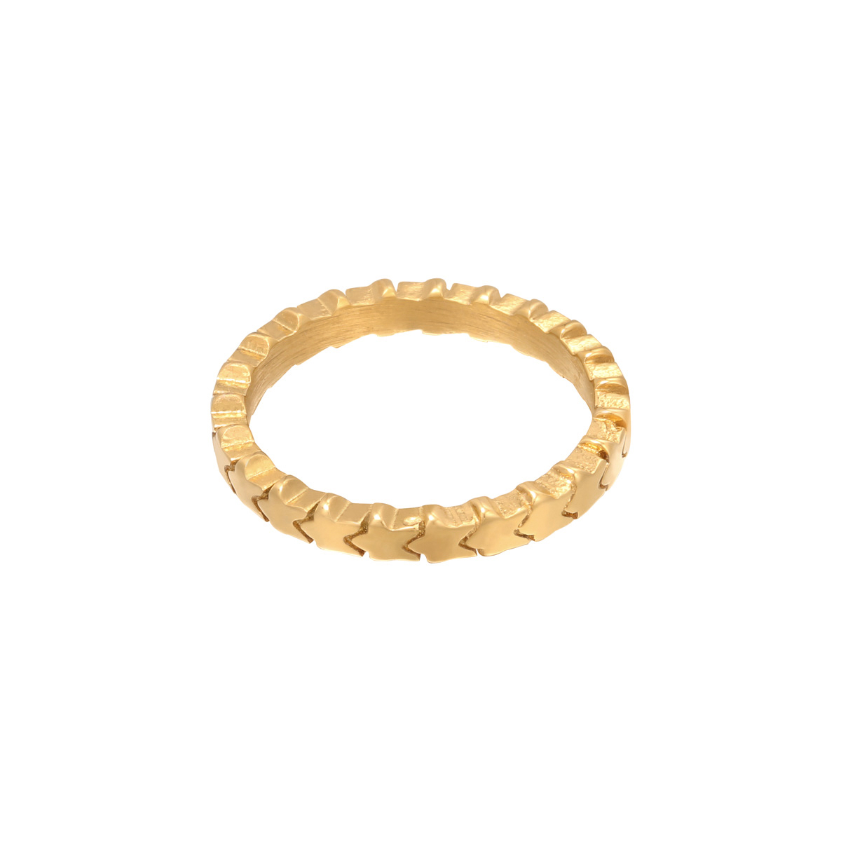 Gold / 16 / Ring Linked Stars Picture4