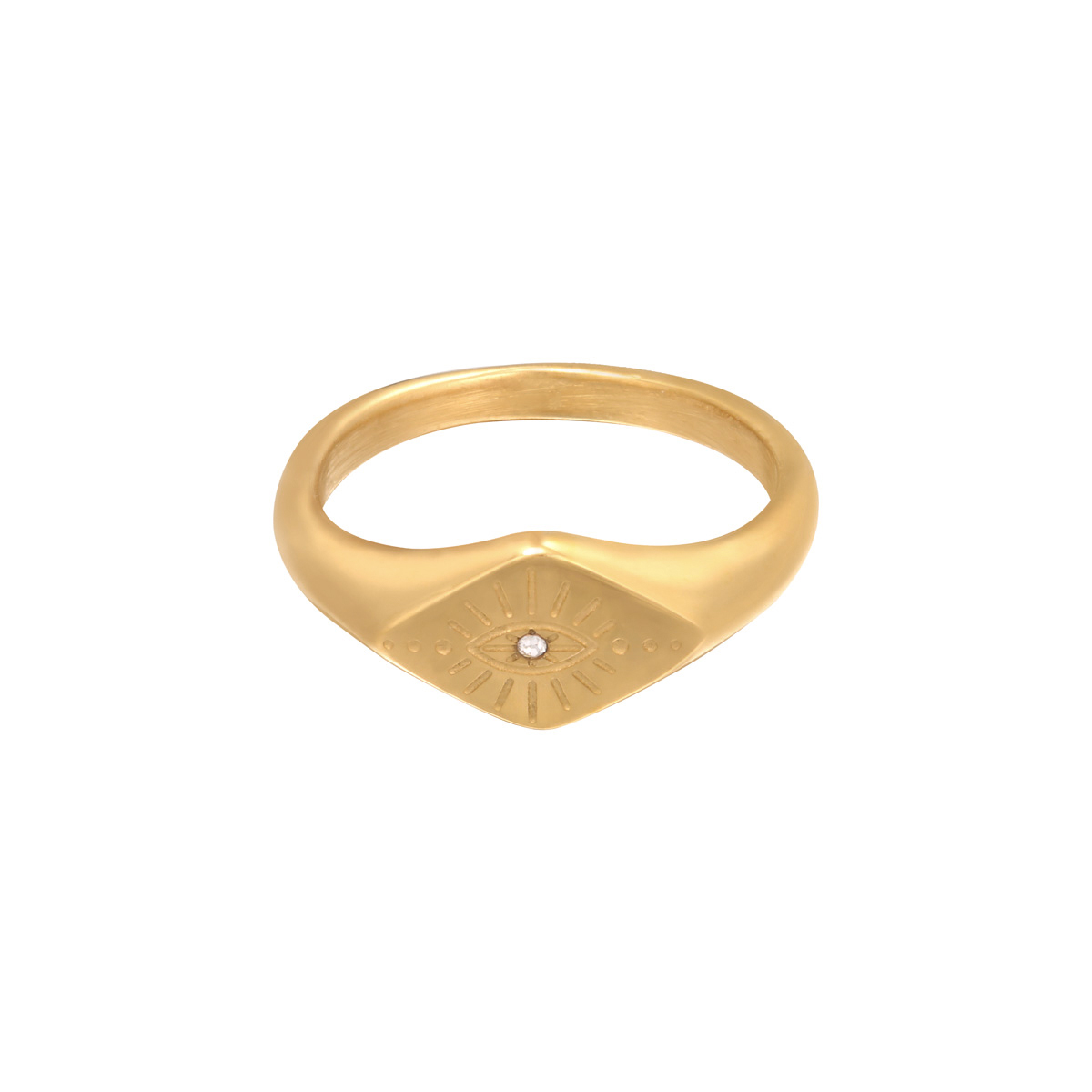 Gold / 16 / Ring Evil Eye 