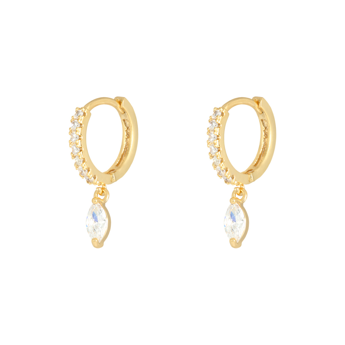 Earrings Zircon Drop 