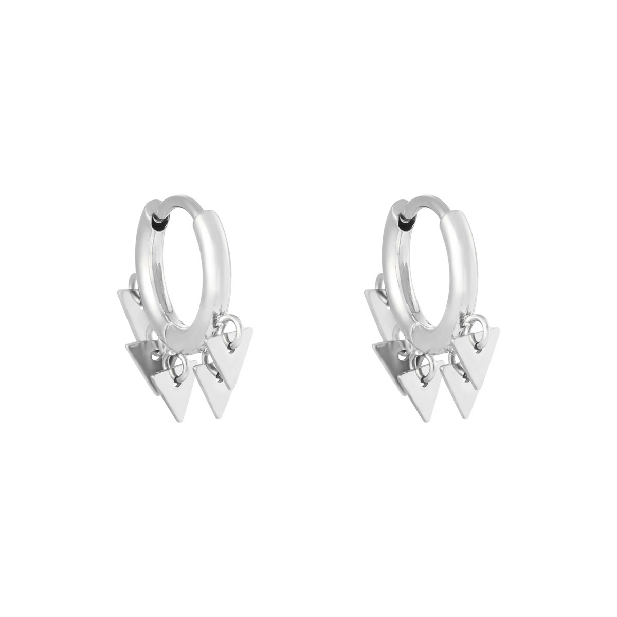 Earrings Floating Triangles h5 