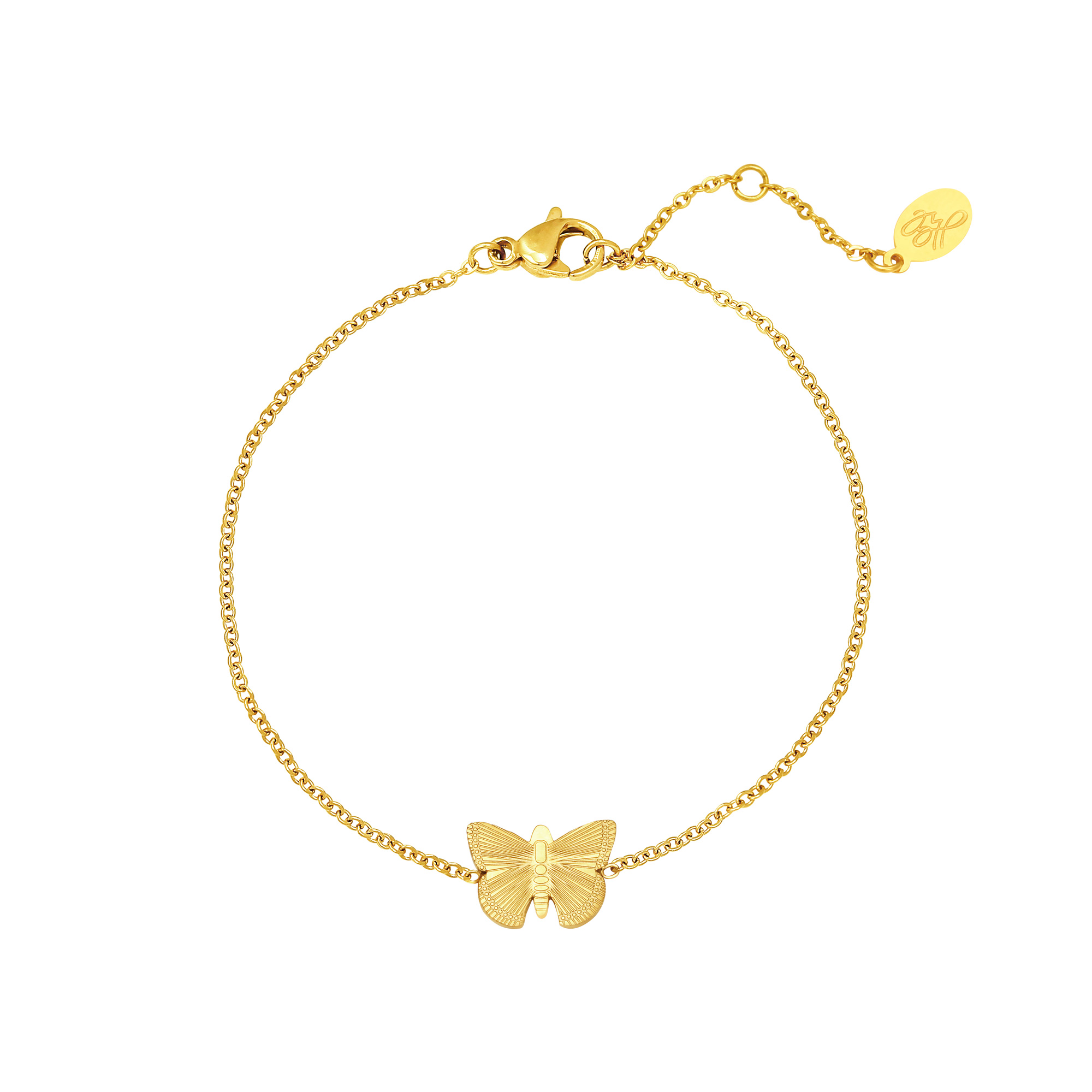 Gold / Bracelet Butterfly 