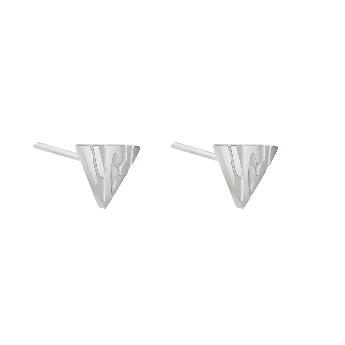 Silver / Earrings Animal Triangle 