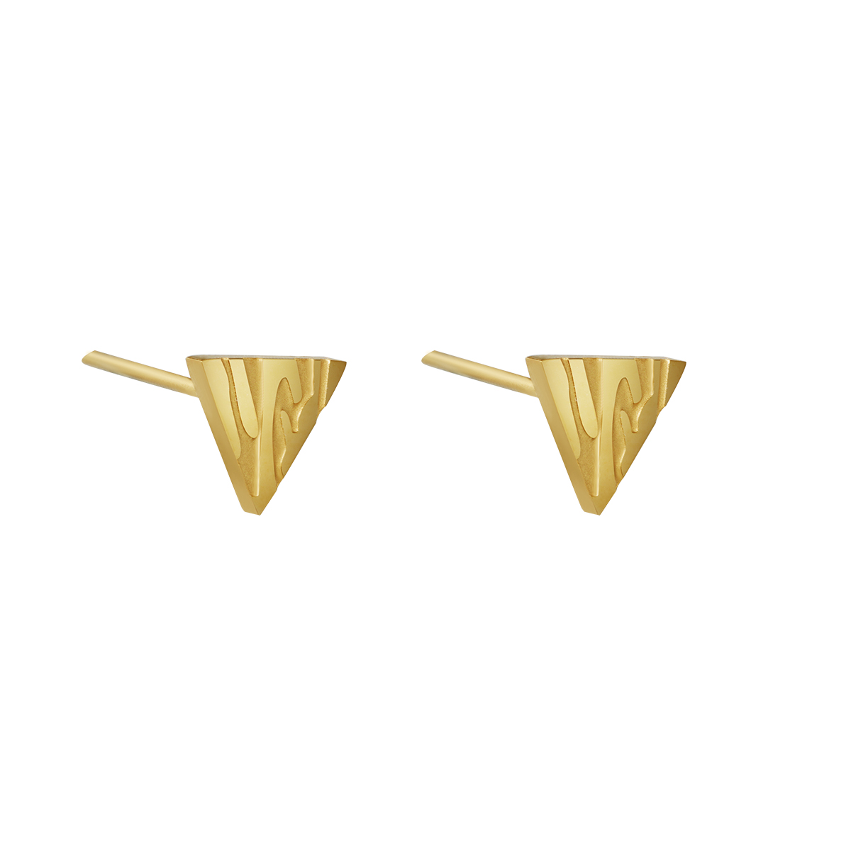 Gold / Earrings Animal Triangle Picture2