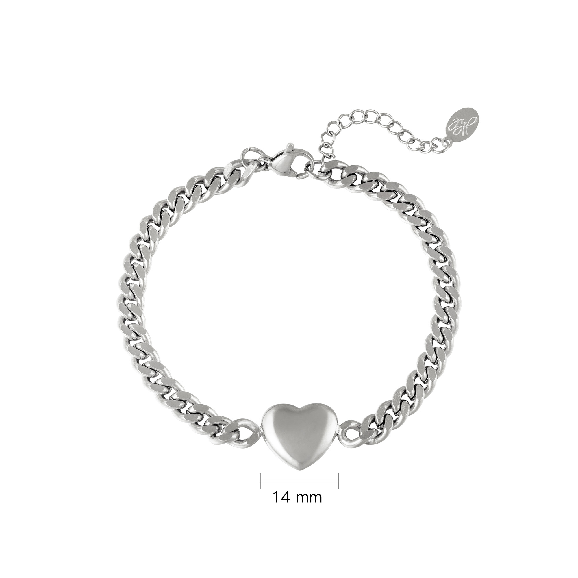 Bracelet Chained Heart Picture3