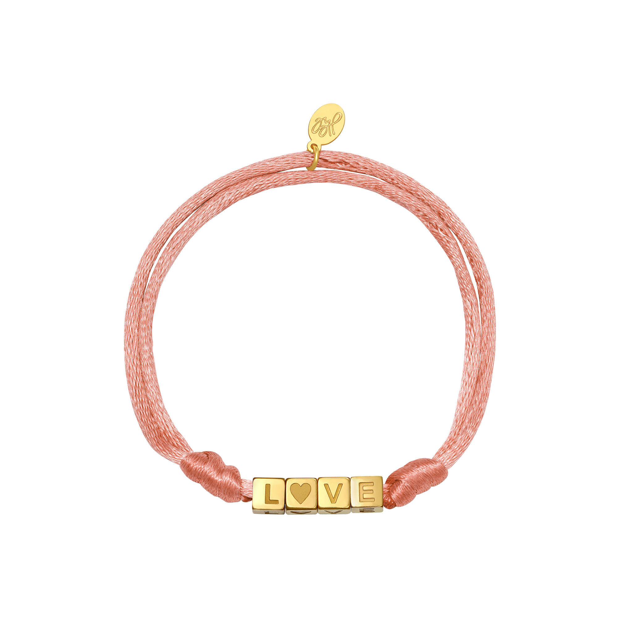 Pink / Bracelet Satin Love 